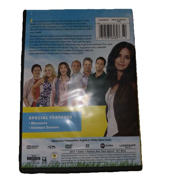 Cougar Town The Complete Third Season DVD Set NEW Sealed 2-Disc Comedy Series - Picture 2 of 2